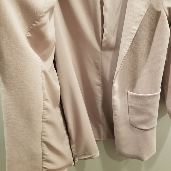 Pink Side Zippers Long Coat - Picture 8 of 11